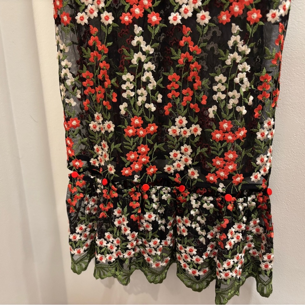 Allen Schwartz Rita Embroidered Bustier Dress Floral - Picture 5 of 6